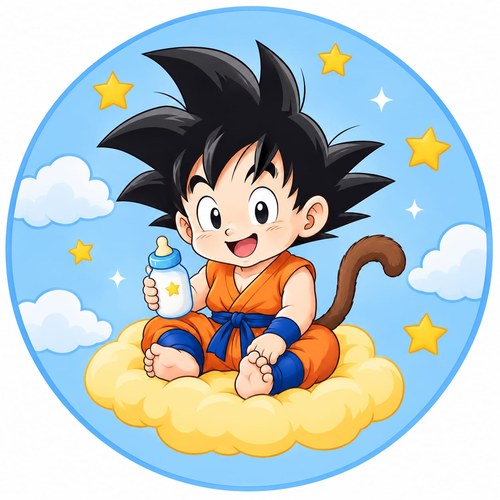 Goku Bebé Alex en la Nube
